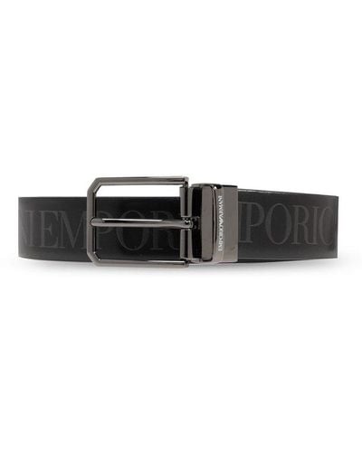 Emporio Armani Reversible Belt - Black