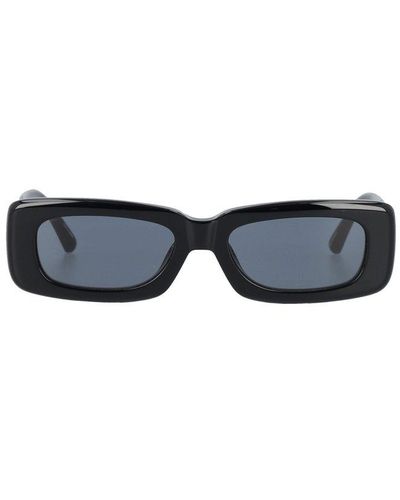 Linda Farrow X The Attico Rectangular Frame Sunglasses - Blue