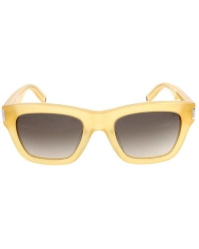 Bally Rectangle Frame Sunglasses - Yellow