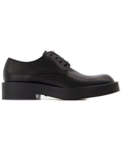 Ann Demeulemeester Round Toe Lace-up Shoes - Black
