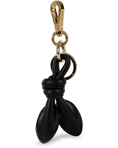 Jacquemus Twisted Key Ring - Black