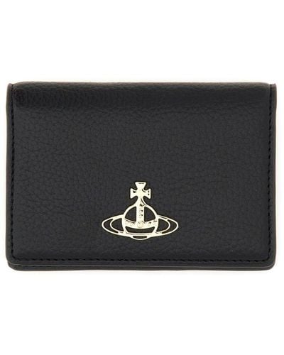 Vivienne Westwood Orb Plaque Cardholder - Black