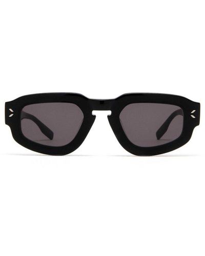 Alexander McQueen Geometric Frame Sunglasses - Black