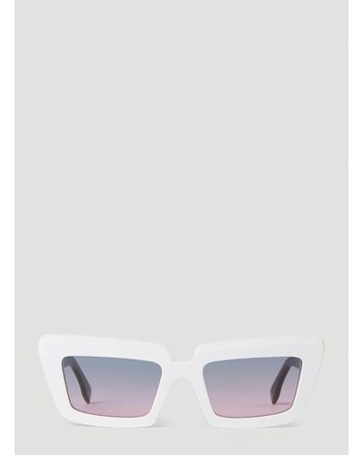 Retrosuperfuture Rectangular Frame Sunglasses - White