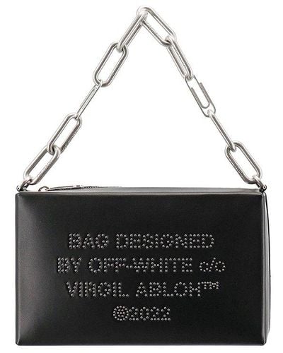 Off-White c/o Virgil Abloh Logo Embellished Chain-link Tote Bag - Black
