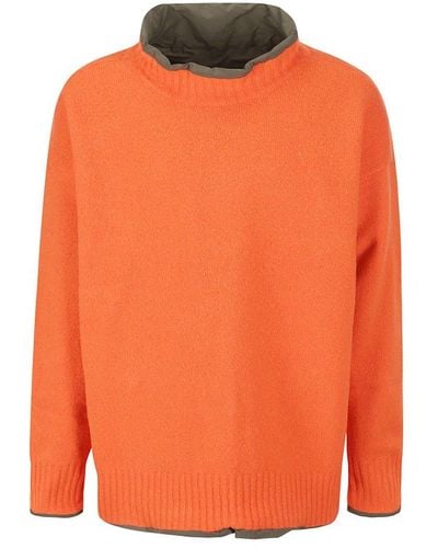 Sacai Reversible Knit Pullover - Orange