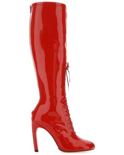 Dries Van Noten Lace-up Boots - Red