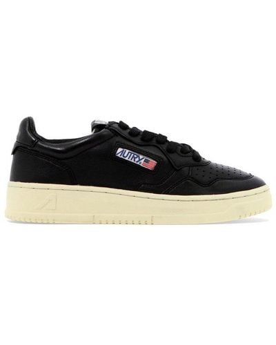Autry Logo Patch Low-top Trainers - Black