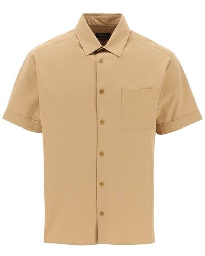 A.P.C. Short-sleeved Shirt - Natural