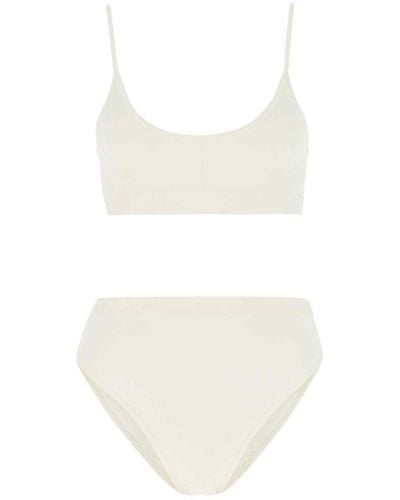 Ami Paris De Coeur High-waisted Bikini - White