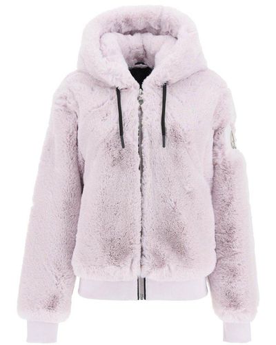 Moose Knuckles 'portland Bunny' Hooded Jacket - Pink