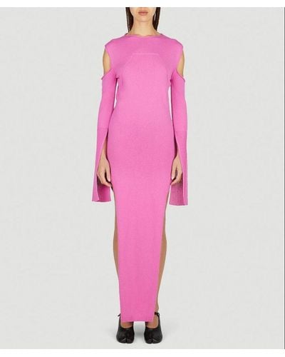 Rick Owens Cut Out Knit Dress - Pink