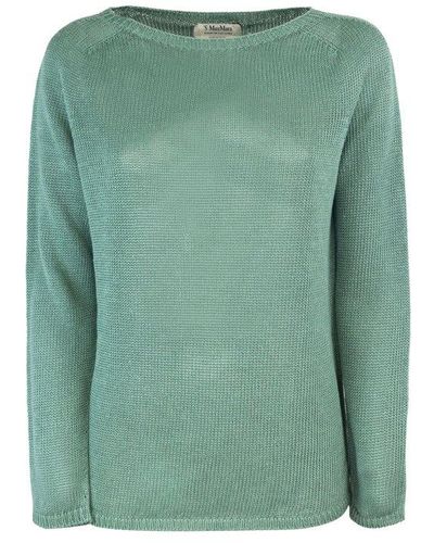 Max Mara Long-sleeved Knitted Jumper - Green