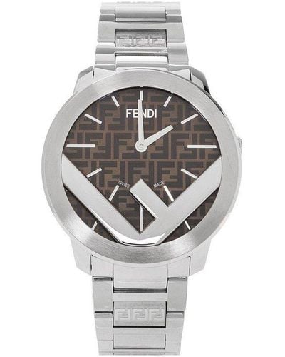 Fendi Watch With Logo - Gray