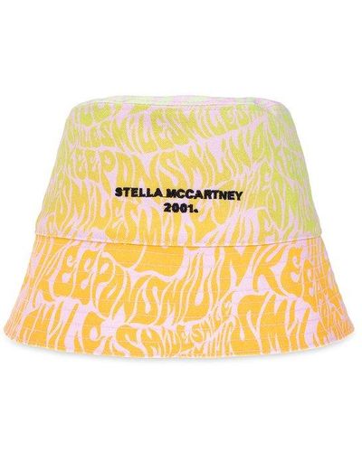 Stella McCartney Patterned Bucket Hat - Yellow