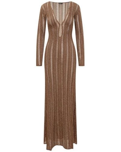 Tom Ford Long Knitted Dress - Natural