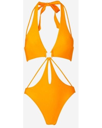 Cult Gaia Cut Out Swimsuit - Orange