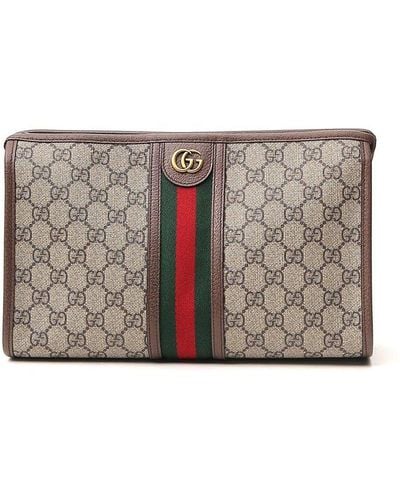 Gucci Ophidia GG Toiletry Bag - Brown
