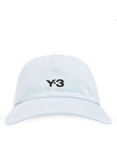 Y-3 Logo Embroidered Twill Baseball Cap - White