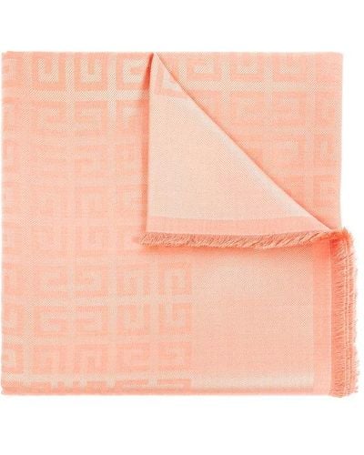 Givenchy Scarf With Logo, - Pink