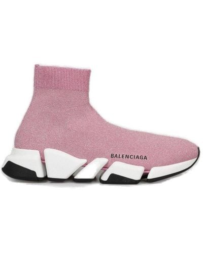 Balenciaga Speed 2.0 Sneakers - Pink