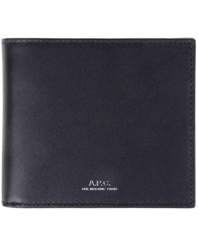 A.P.C. Aly Bifold Wallet - Blue
