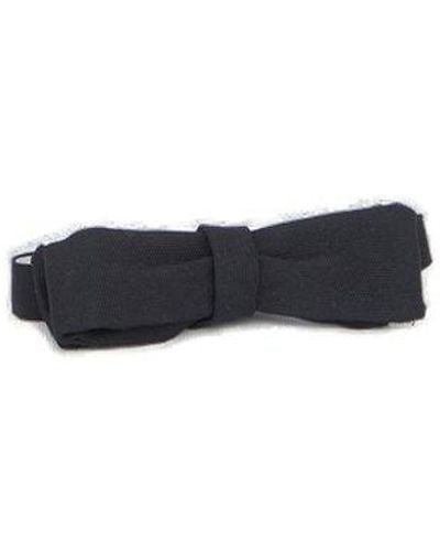 Moncler Gamme Bleu Logo Patch Bow Tie - White