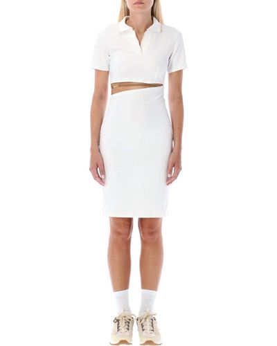 Nike X Jacquemus Cut Out Polo Dress - White