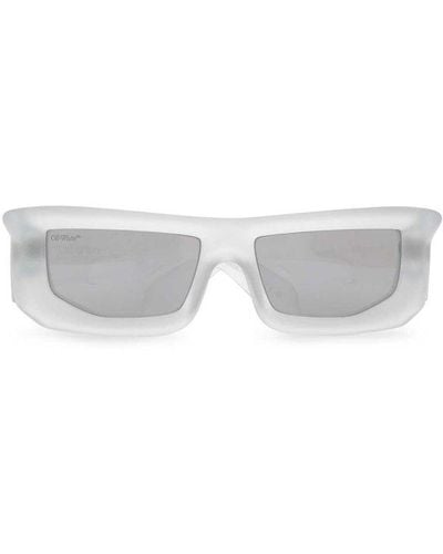 Off-White c/o Virgil Abloh Rectangular Frame Sunglasses - White