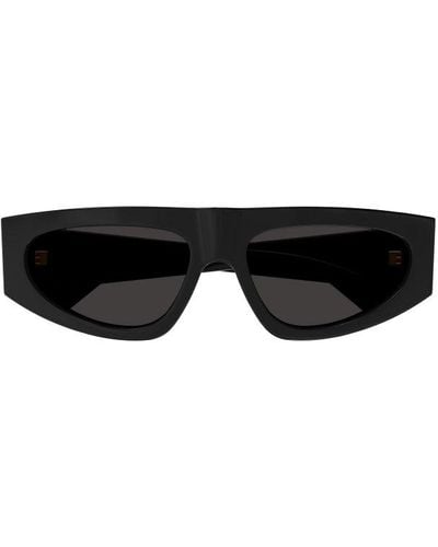 Bottega Veneta Geometric Frame Sunglasses - Black