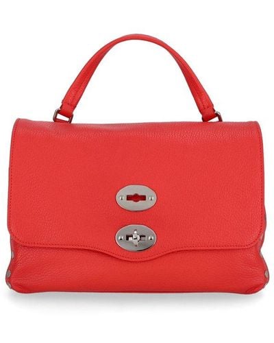 Zanellato Postina Twist-lock Large Tote Bag - Red