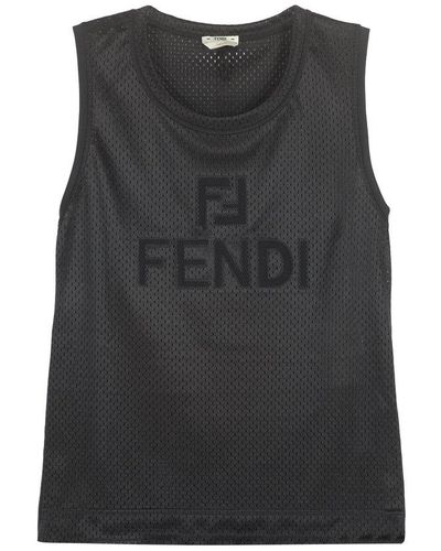 Fendi Technical Fabric Top - Black