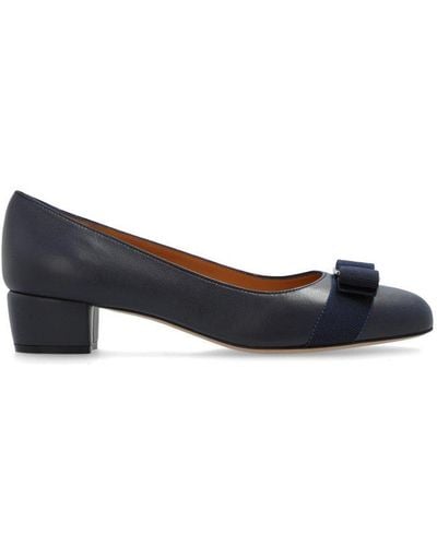 Ferragamo Vara Bow Slip-on Court Shoes - Blue