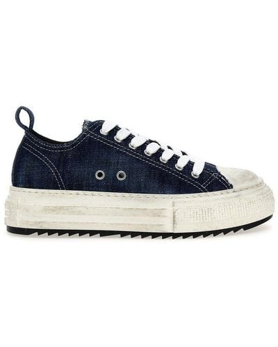 DSquared² Platform-sole Low-top Sneakers - Blue