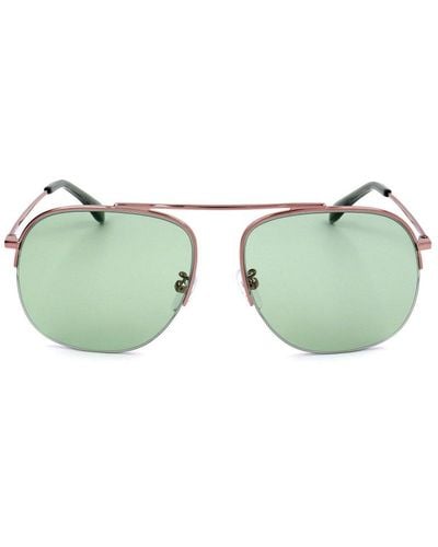 Zadig & Voltaire Aviator Frame Sunglasses - Green