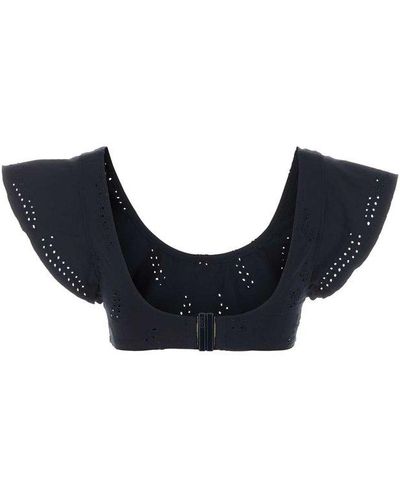 Chloé X Eres Polynesia Wing-sleeved Bikini Top - Black