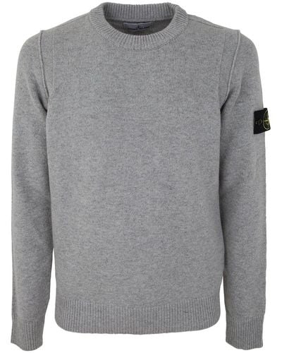 Stone Island Tone Island Crew Neck Sweater Clothing - Gray