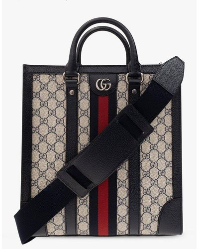 Gucci 'ophidia Medium' Shopper Bag - Black
