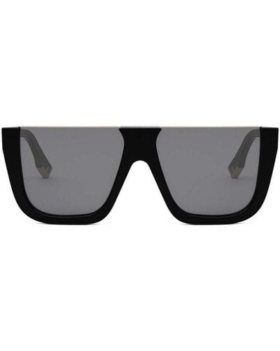 Fendi Round Frame Sunglasses - Grey