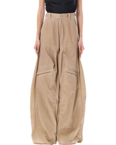 Y. Project High Waist Wide-leg Pants - Natural
