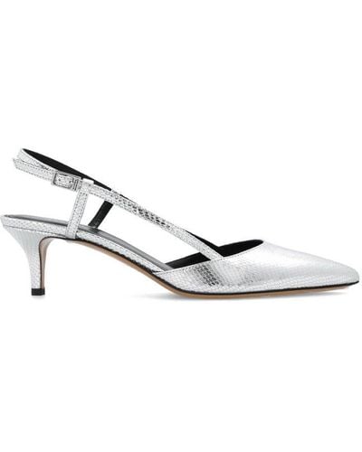 Isabel Marant Pilia Pointed Toe Court Shoes - White