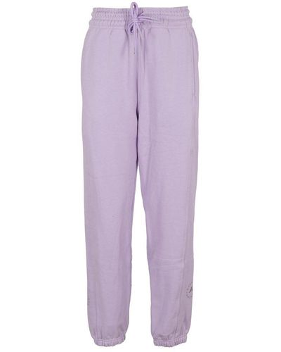 adidas By Stella McCartney Logo Printed Drawstring Track Pants - Purple