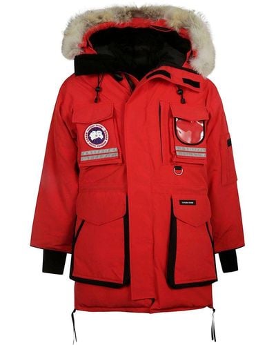 Canada Goose Snow Mantra Parka W/ Fur Hood - Red