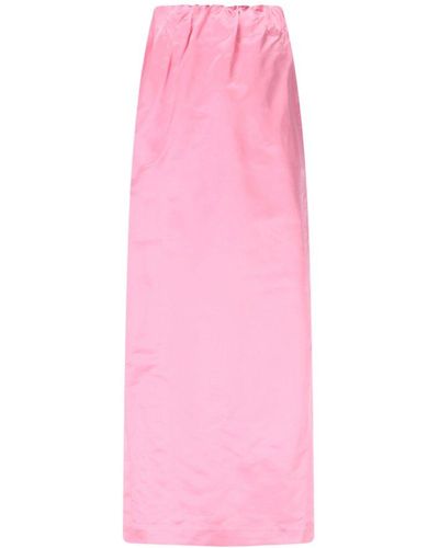 Sa Su Phi Elasticated Waist Skirt - Pink