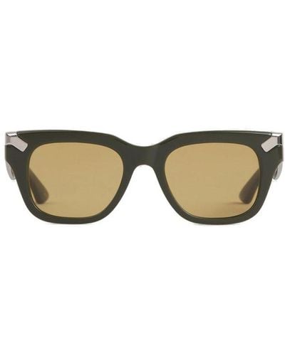 Alexander McQueen Square Frame Sunglasses - Green
