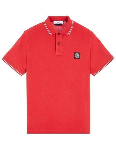 Stone Island T-Shirts And Polos - Red