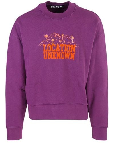 Palm Angels Location Unknown Sweater - Purple