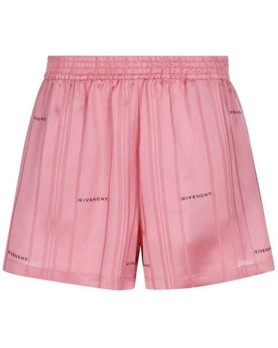 Givenchy Logo Jacquard Shorts - Pink