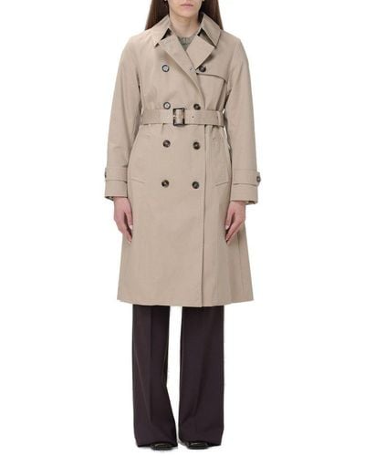Barbour Greta Belted Trench Coat - Natural