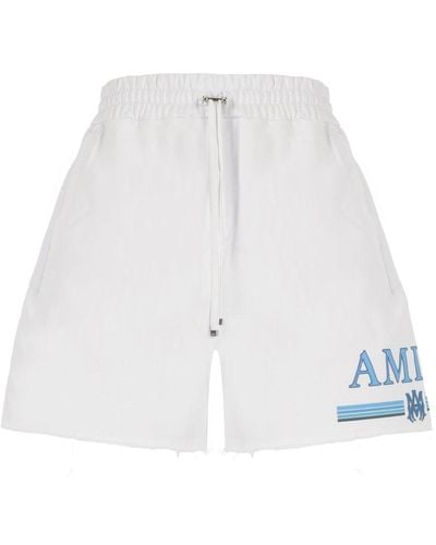 Amiri Logo-printed Drawstring Shorts - White